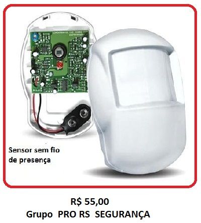 Sensor de Presença Sem Fio